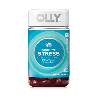 OLLY Goodbye Stress Gummy Supplements, Berry Verbena, size limit Pack of 1 (84 Count Each )