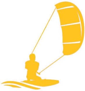 Vinyl Sticker of Kiteboarding Olympic Course Racer