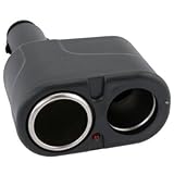 Two-Way 12V DC Car Charger Cigar Cigarette Lighter Double Power Adapter Socket Splitter