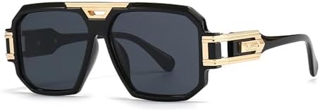 Junsika Retro Oversized Sunglasses for Men Women Fashion 