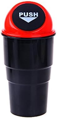 Hongshida Car Trash Bin Car Trash Can Traveling Auto Trash Container Debris Organizer Bag Car Storage Box(Red,1 Pcs)