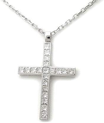Amazon ダミアーニ Damiani ダイヤクロスネックレス K18wg 中古 ネックレス 通販