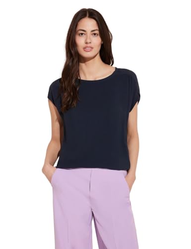 Damen Materialmix T-Shirt