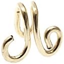 PINJEAS Handmade Small Swirl Tragus Ear Cuff handmade clip cartilage earrings without piercing fashion female Mother's Day gift (gold-filled)