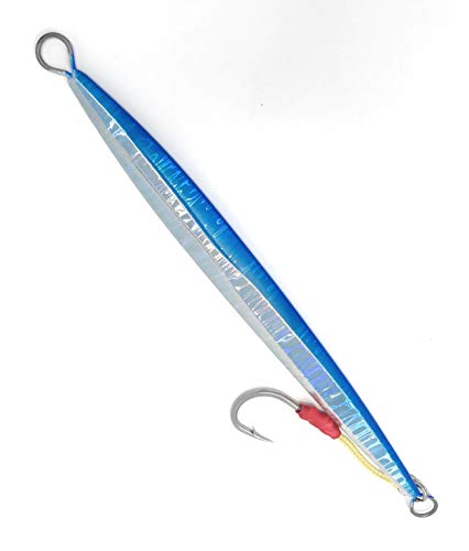 Fishing Saltwater jigs Speed Jigging Slow Jigging Pitching Lures,Vertical Jigging Artificial Lures Jigging Lure Fishing jigs (Blue, 200g)