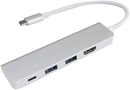 Type C Hub ,INorton 4-in-1 USB C Adapter with HDMI Output, 2USB 3.0 Port,Type C Port for MacBook Pro, Air and other Type C Device