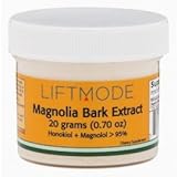 Magnolia Bark Extract - 20 Grams (100 Servings at 200 mg) | #1 Value for Money #Top Supplement | Better Health, Reduce Anxiety, Lower Cortisol Levels | Honokiol + Magnolol - FBA