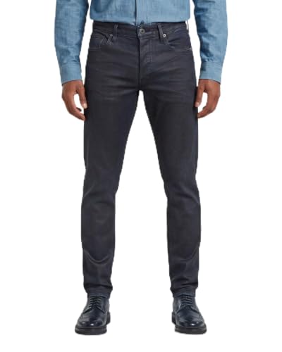 G-STAR 3301 Slim Jeans da Uomo, Multicolore (indossati in Blu lunare Rivestito 51001-d930-h548), 38 W/38 L, Multicolore (Indossato in Blu lunare Rivestito 51001-d930-h548), 38W x 38L