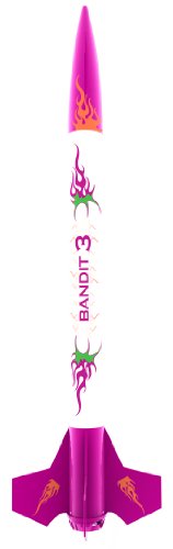 Estes 2435 3 Bandits Rocket-Building Kit, Beginner Mini-Engine-Powered Flying-Rocket-Model Kit for Ages 10+