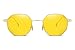 FEISEDY Hipster Small Polygon Women Men Sunglasses Delicate Metal Frame B2254