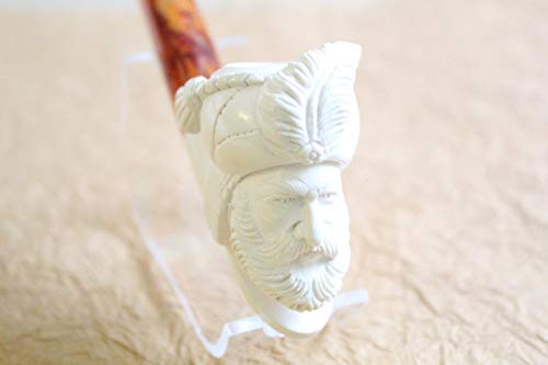 Handcrafted Meerschaum Tobacco Pipe, Pipe Sultan King Tzar Head, Hand Carved by Handmade Studio