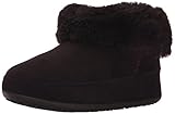 FitFlop Women's Mukluk Shorty Boot, Dark Brown, 7 M US