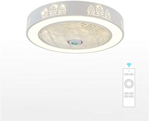 LED Ceiling Light Modern Minimalist Ceiling lamp Creative Fan Design with Remote Control Maximum 40W Dimmable Metal Interior Ceiling Lights for Living Room Bedroom Dining Table Kitchen Study（White） [Energy Class A++]