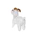 MIGHTY- Farm Goat - Squeaker-Multiple Layers. Made Durable, Strong & Tough. Interactive Play (Tug, Toss & Fetch). Machine Washable & Floats