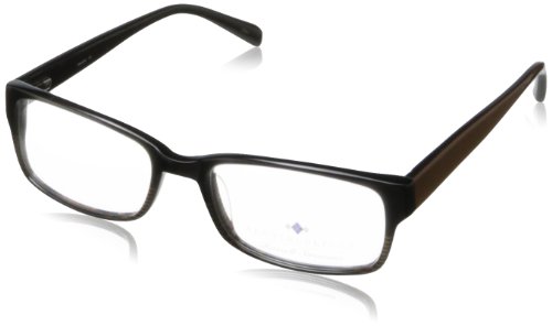 Argyleculture Men's Hendrix Rectangular Eyeglasses,Black & Brown,53 mm