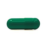 Capsuline Colored Gelatin Empty Capsules Size 00 Green/Green 1000 Count