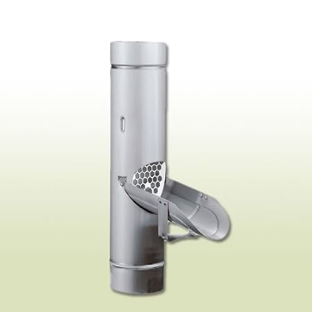 Zink Regenwasserklappe DN 120 mit Griff und Sieb