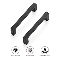 Ravinte 5 Pack 3-1/2 inch Hole Centers Matte Black