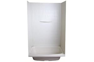 Lippert™ - 27" x 54" x 58" Bath Tub Wall Surround; 1-Piece Design; Tile Finish - White