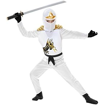 Charades Ninja Avenger Series II with Armor Child's Costume, Small White