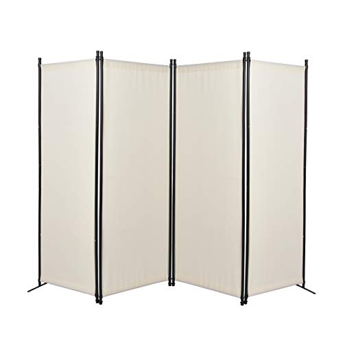 GOJOOASIS 4 Panel Room Divider Folding Privacy Screen Home Office Dorm