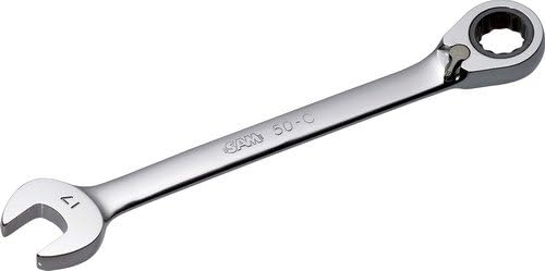 SAM Outillage 50-C Combination Spanner and Ratchet 13 mm Chromée Brillante