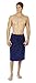 Arus Men's Soft Touch Turkish Velour Cotton Striped Fleece Bath Towel Wrap