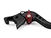 RIDE IT FOREVER Shorty Adjustable Brake and Clutch Levers for FZ6R 2009-2017,FZ6 Fazer 2004-2010,Tenere 700 2019-2022-Black