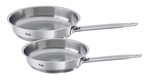 Fissler Original Profi Stainless Fry Pan Set, 10