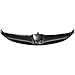 Evan Fischer Grille Assembly Compatible With 2004-2005 Honda Civic Painted Black Plastic Sedan