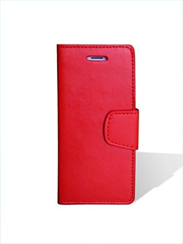 iPhone 6/6S Leather Wallet Cases with Kickstand by BlueWeigh (Red)