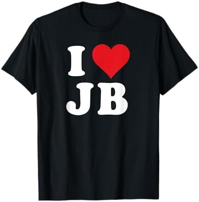mi♡ページ Amazon.com: I LOVE HEART JB J.B. INITIALS MONOGRAM T-Shirt