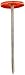 Grip Rite 3PRCAP1 1.150 lb Electro Galvanized Round Plastic Grip-Cap Nail, 3