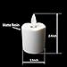 Set of 6 Battery Operated Flameless Votive Candles with Remote and Timer , 1.5 X 2.4in, 6- CR2450 batteries (Free) Last 120 hours