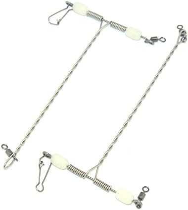 10pcs/lot Luminous Beads Balance with Swivel and Snap T-shape Fishing Accessories 3-Way T-shape Fishing Connector