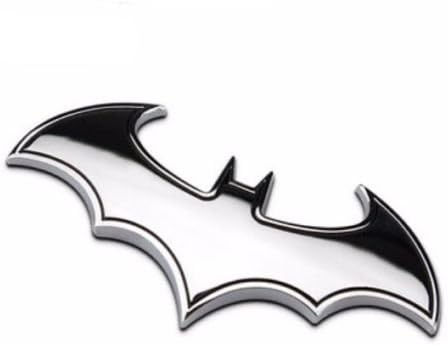 Amazon 2個セット バットマン メタル エンブレム Batman Silver Metal Emblem 米国輸入品 エンブレム 車 バイク
