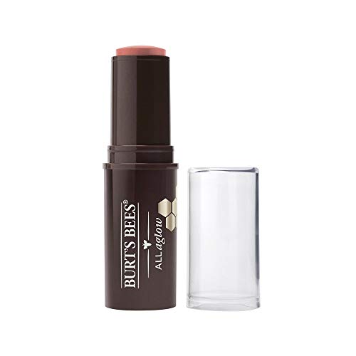 burt's bees 100% natural origin all aglow barra de labios y mejillas, peach pond - 1 tubo