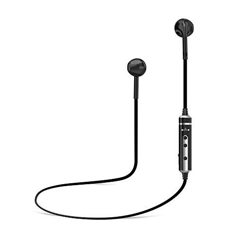 odbo Bluetooth Headphones V4.1 Wireless Stereo Headset, Built-in CVC6.0 Noise Cancellation, Stereo Earphones with Voice Control Function for iPhone and Android Phones. (Black)