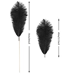 VIJIV Natural Purple Large Ostrich Feathers Bulk 10