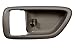 PT Auto Warehouse TO-2901G-2LH - Inside Interior Inner Door Handle Trim/Bezel, Gray (Charcoal) - Driver Side
