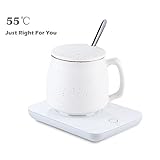 Ralyss Mug and Cup Beverage Warmer for Desktop Portable Powered Comfortable Mug Heater Plate Heating Elements Safely Warms for Milk Tea Coffee …