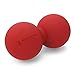 5BILLION FITNESS Peanut Massage Ball-Double Lacrosse Ball & Mobility Ball for Physical Therapy - Deep Tissue Massage Tool for Myofascial Release, Muscle Relaxer, Acupoint Massage (red)