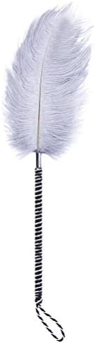 LUOEM Feather Teasing Tickler Whip Crop Spanking Slapper Love Flirting Toy Accessory for Adults Couples Lovers