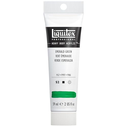 Liquitex 1045450 Professional Heavy Body Acrylic Paint 59 Ml Tube, Emerald Green