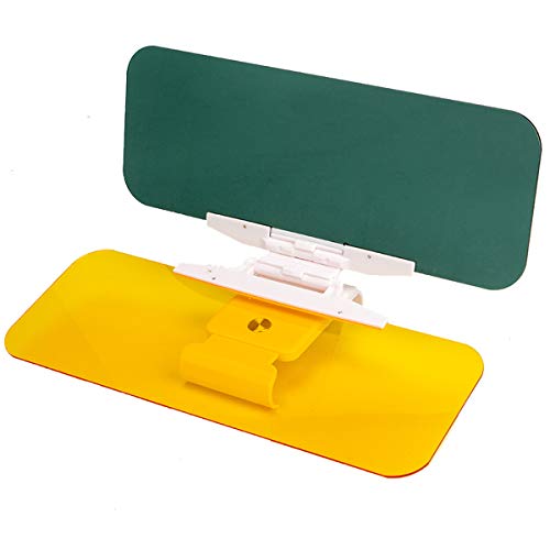 Car Sun Visor 2 in 1 Anti-Glare Visor Day and Night Car Visor Extender for Windshield and Full UV Protection Car Window Sun Shades with Effective Sun Protection (Single)