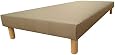 Sommier Tapissier Volige 160x200 Avec 4 Pieds En Bois - Fabrication Française Artisanale