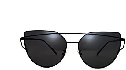 Sodear High-Definition Visual Durable and Easy To Claean Uv400 Protection Classic Polarized Sunglasses Light Black Mirrored Lens