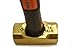 GROZ Brass Head 4lb Sledge Hammer with 12-Inch Indestructible Handle | Mar Resistant Head | Steel Locking Plate | Vulcanized Rubber Handle | Spark Resistant (34702)