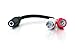 C2G Legrand 3.5MM to RCA Y-Cable, 6 Inch Y Splitter Audio Cable RCA, Female to Male 3.5MM to RCA Audio Cable, 1 Count, C2G 40424