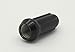 AccuWheel LNS-14150B6 Small Diameter Acorn Spline Drive Black Lug Nuts with Key (14mm x 1.5 Thread Size) - Pack of 24 Lugnuts